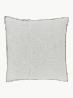 Zachte fleece kussenhoes Sylt met hertenmotief
