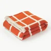 Zachte geruite plaid Edison met franjes