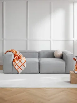 Zachte geruite plaid Edison met franjes