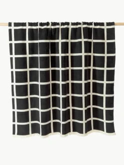 Zachte geruite plaid Edison met franjes
