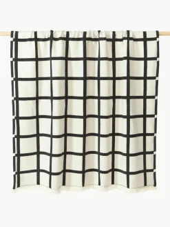 Zachte geruite plaid Edison met franjes