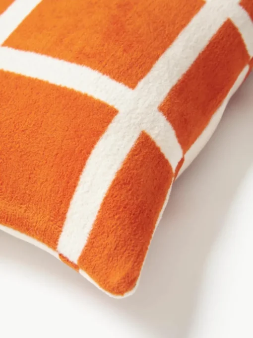 Zachte geruite plaid Edison met franjes