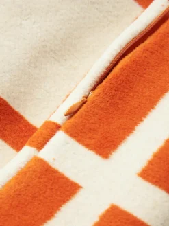 Zachte geruite plaid Edison met franjes