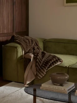 Zachte plaid Lovey van imitatiebont