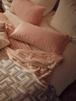 Zachte plaid Lovey van imitatiebont