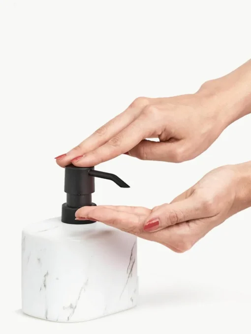 Zeepdispenser Marble van keramiek
