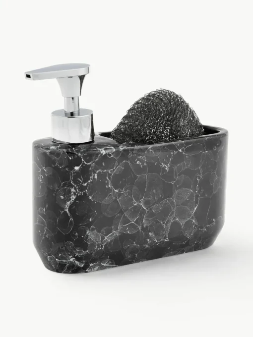 Zeepdispenserset Bubble in marmerlook, set van 2