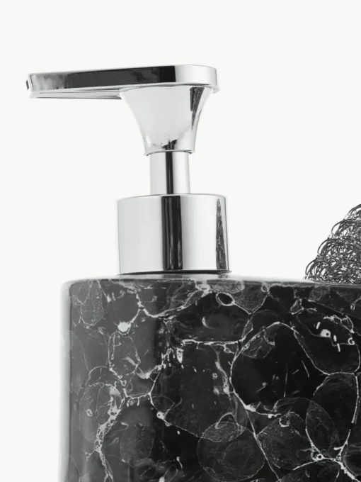 Zeepdispenserset Bubble in marmerlook, set van 2