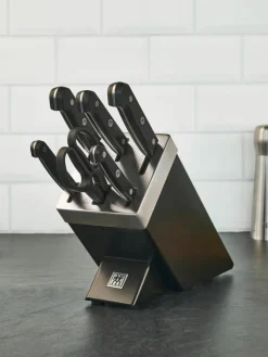 Zelfslijpende messenblok Gourmet met 5 messen en 1 schaar