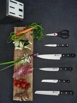 Zelfslijpende messenblok Gourmet met 5 messen en 1 schaar