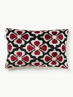 Zijden fluwelen kussenhoes Velvety met abstract patroon