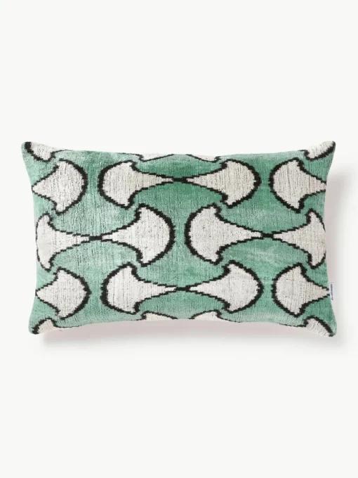 Zijden fluwelen kussenhoes Velvety met abstract patroon
