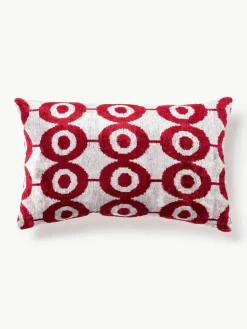 Zijden fluwelen kussenhoes Velvety met abstract patroon