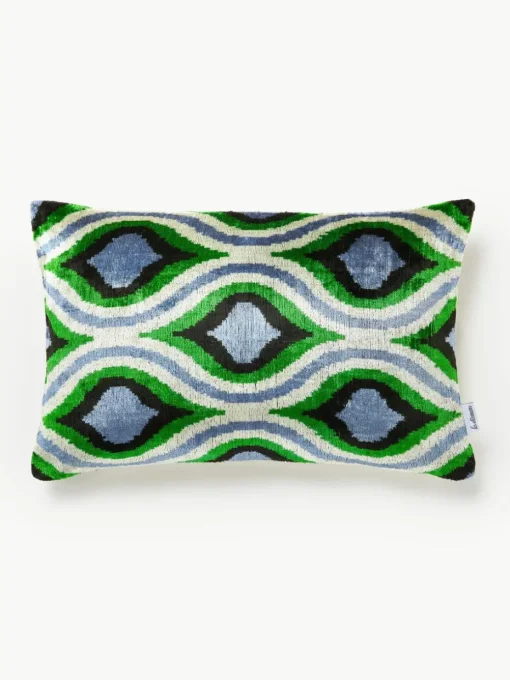 Zijden fluwelen kussenhoes Velvety met abstract patroon