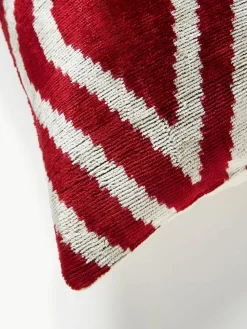 Zijden fluwelen kussenhoes Velvety met abstract patroon