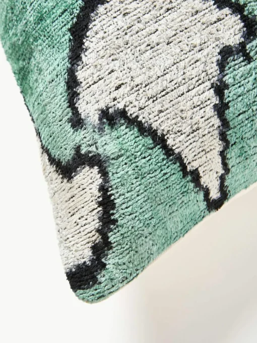 Zijden fluwelen kussenhoes Velvety met abstract patroon