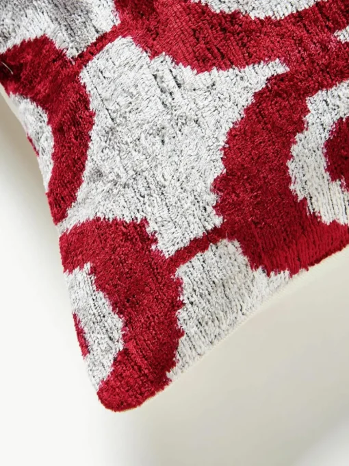 Zijden fluwelen kussenhoes Velvety met abstract patroon
