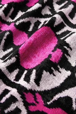 Zijden fluwelen kussenhoes Velvety met abstract patroon