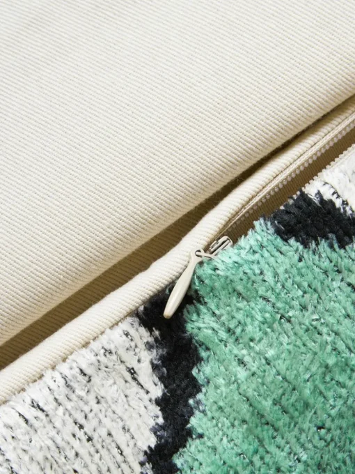 Zijden fluwelen kussenhoes Velvety met abstract patroon