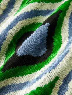 Zijden fluwelen kussenhoes Velvety met abstract patroon