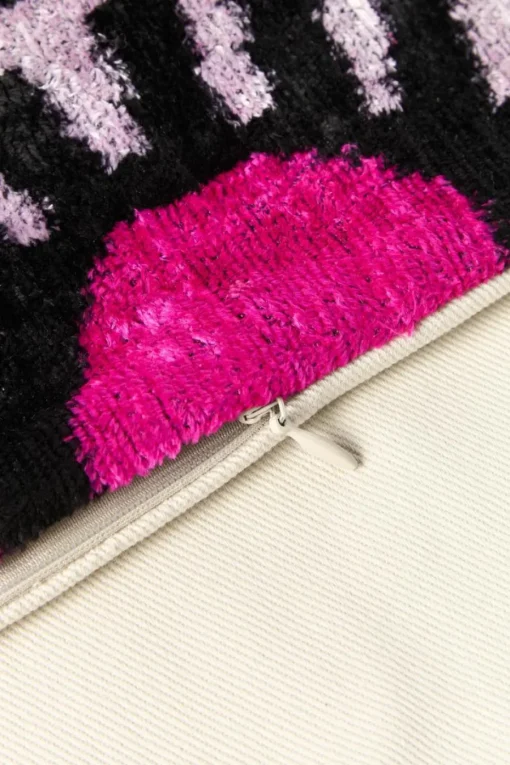 Zijden fluwelen kussenhoes Velvety met abstract patroon