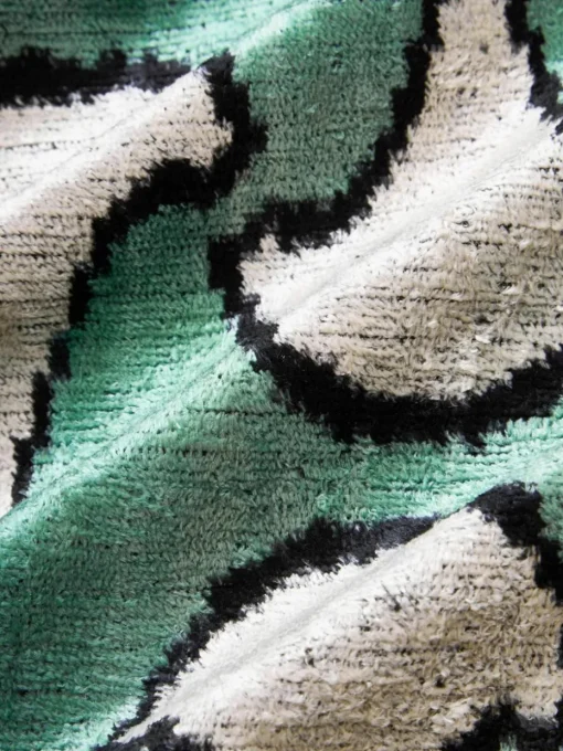 Zijden fluwelen kussenhoes Velvety met abstract patroon