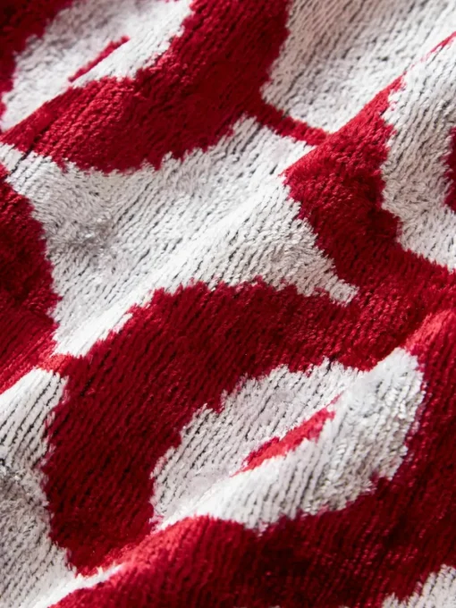 Zijden fluwelen kussenhoes Velvety met abstract patroon