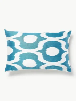 Zijden kussenhoes Silky met abstract patroon