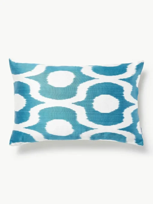 Zijden kussenhoes Silky met abstract patroon