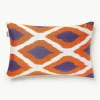 Zijden kussenhoes Silky met abstract patroon
