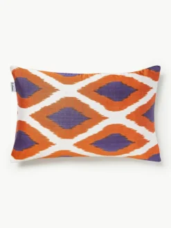 Zijden kussenhoes Silky met abstract patroon