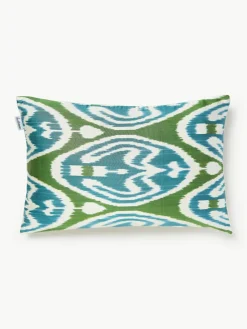 Zijden kussenhoes Silky met abstract patroon