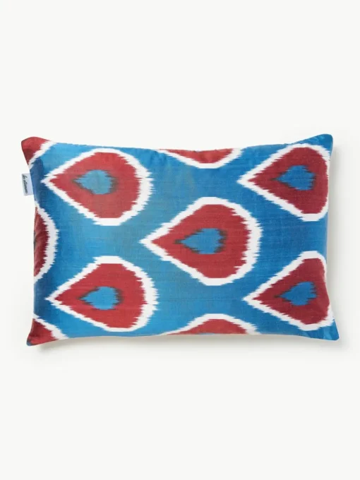 Zijden kussenhoes Silky met abstract patroon