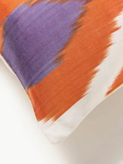 Zijden kussenhoes Silky met abstract patroon