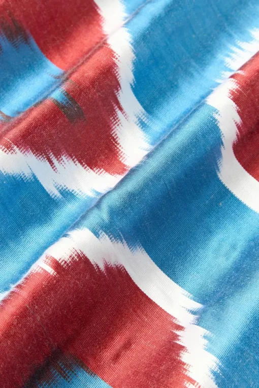 Zijden kussenhoes Silky met abstract patroon