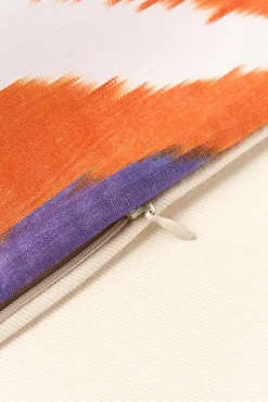 Zijden kussenhoes Silky met abstract patroon