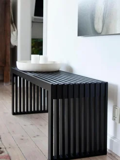 Zitbank Rib uit mahoniehout