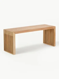 Zitbank Rib van teakhout