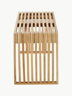 Zitbank Rib van teakhout