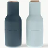 Zout & pepermolen Bottle Grinder met beukenhouten deksel, set van 2