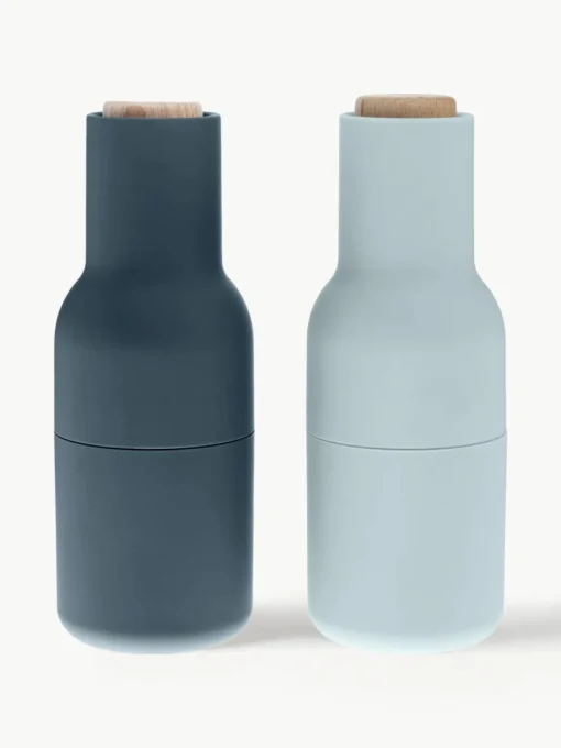 Zout & pepermolen Bottle Grinder met beukenhouten deksel, set van 2