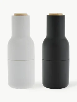 Zout & pepermolen Bottle Grinder met beukenhouten deksel, set van 2