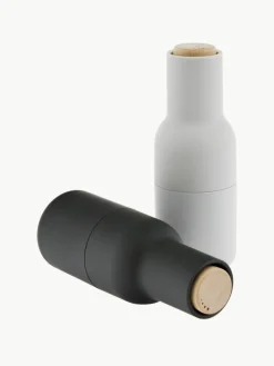 Zout & pepermolen Bottle Grinder met beukenhouten deksel, set van 2