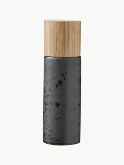 Zout- en pepermolen Bizz met houten deksel, set van 2