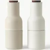 Zout- en pepermolen Bottle Grinder met walnootdeksel, set van 2