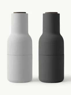 Zout- en pepermolen Bottle Grinder met walnootdeksel, set van 2