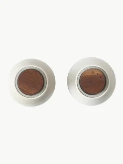Zout- en pepermolen Bottle Grinder met walnootdeksel, set van 2
