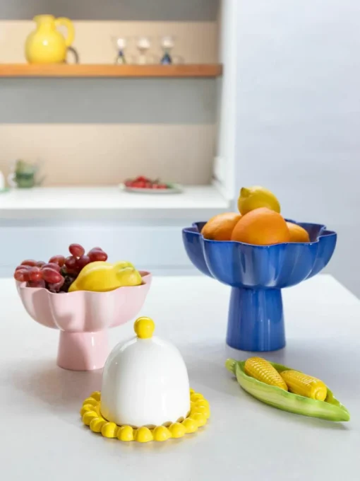 Zout- en peperstrooier Corn van dolomiet, set van 3