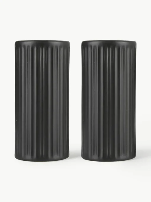 Zout- en peperstrooier Groove met groefstructuur, set van 2